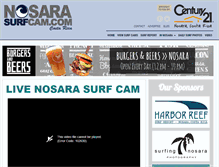 Tablet Screenshot of nosarasurfcam.com